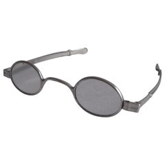 Antique Pair of George IV Silver Spectacles Made in London by Edmund Taylor, 1825