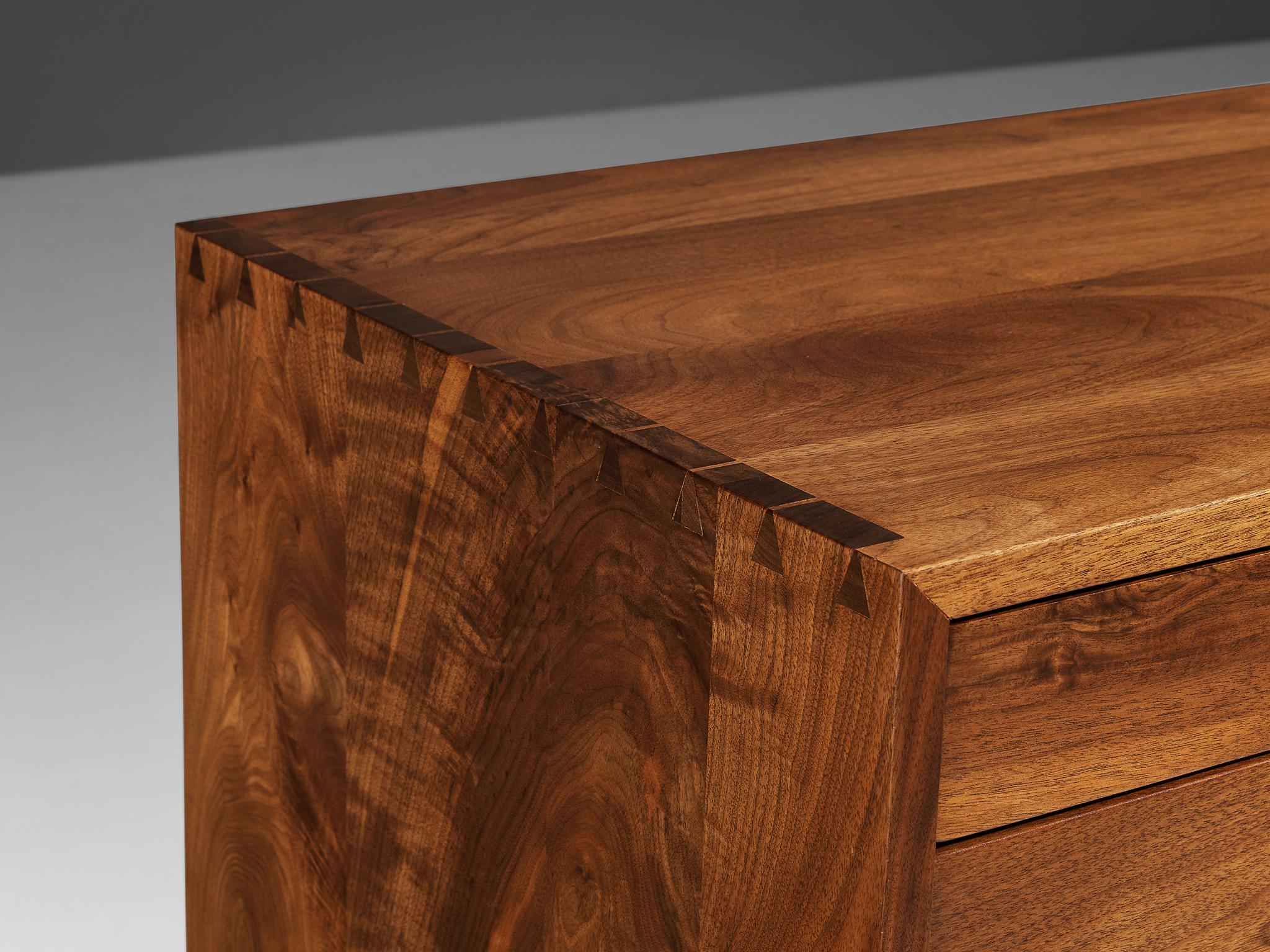 George Nakashima Pair of Chest of Drawers in American Black Walnut  2