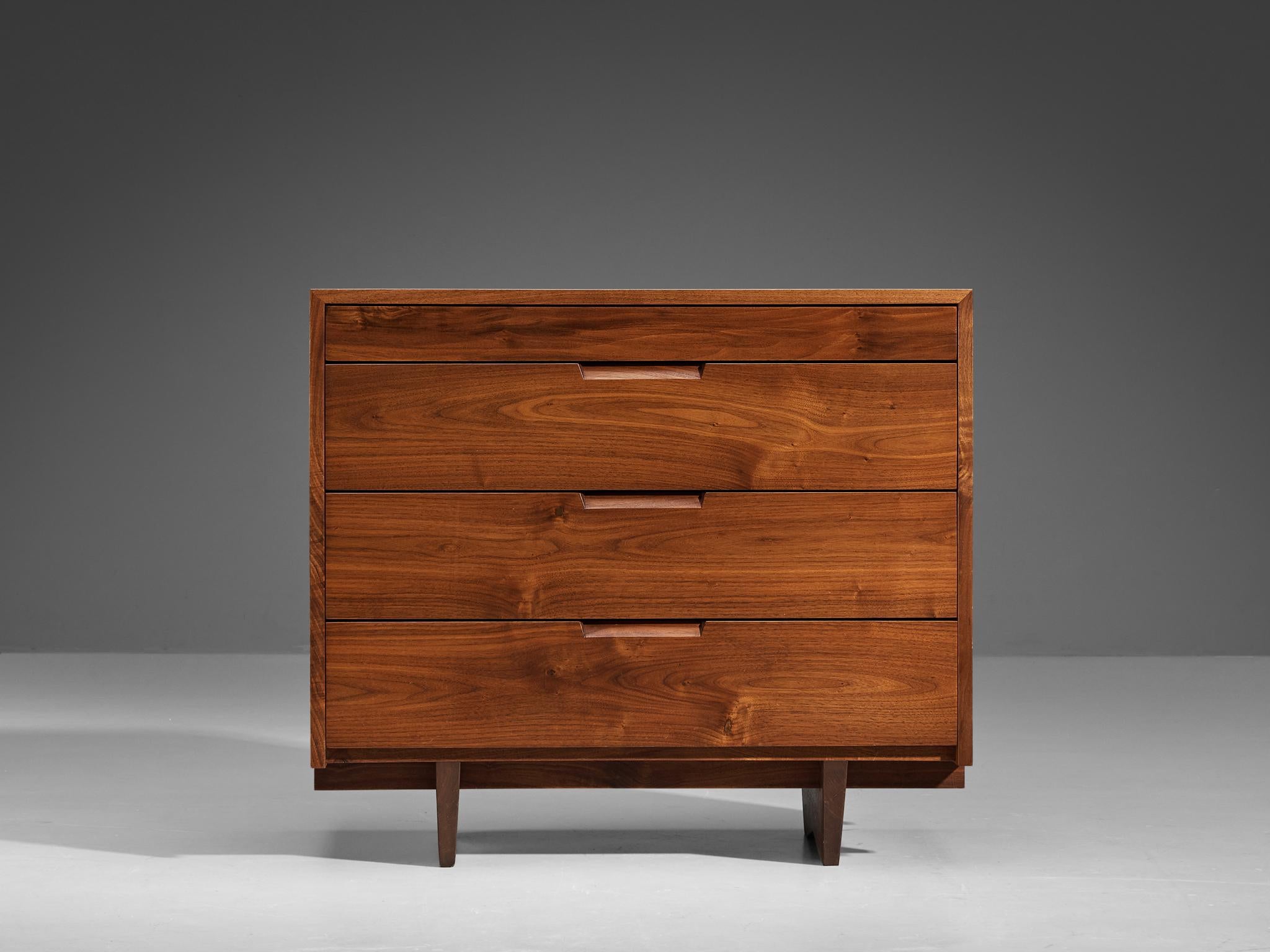 George Nakashima Pair of Chest of Drawers in American Black Walnut  3