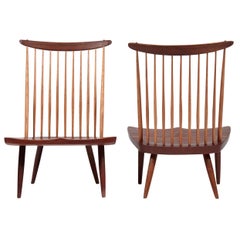 Pair of George Nakashima Lounge Chairs, 1978