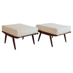 Pair of George Nakashima Ottomans