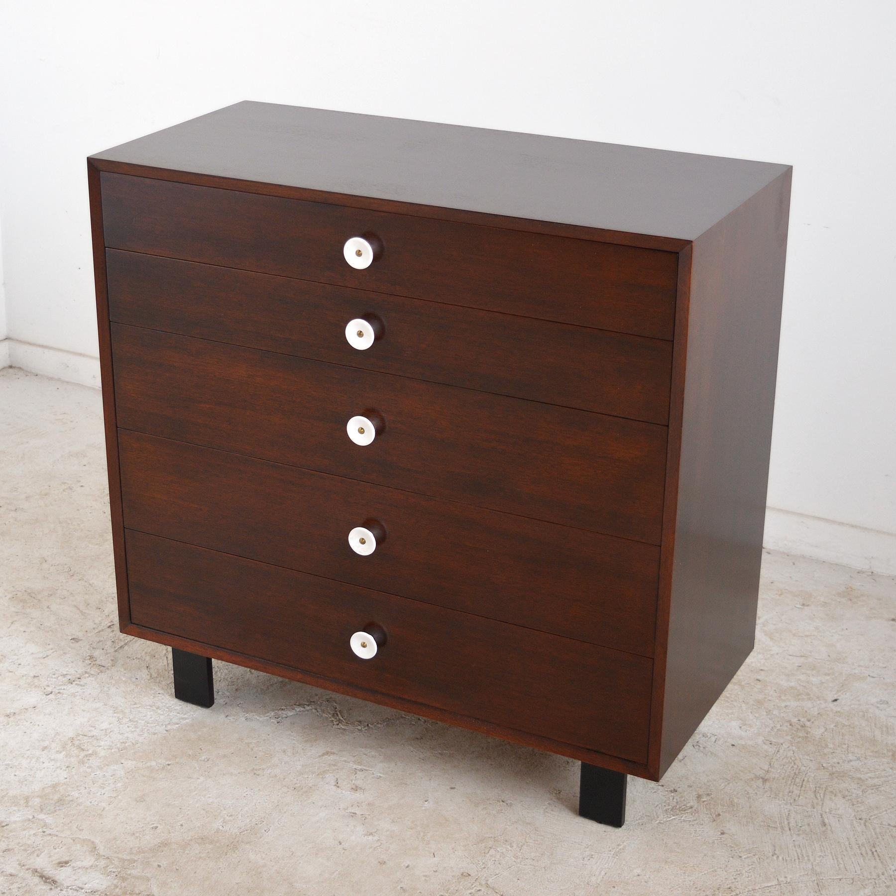 Walnut Pair of George Nelson Dressers by Herman Miller