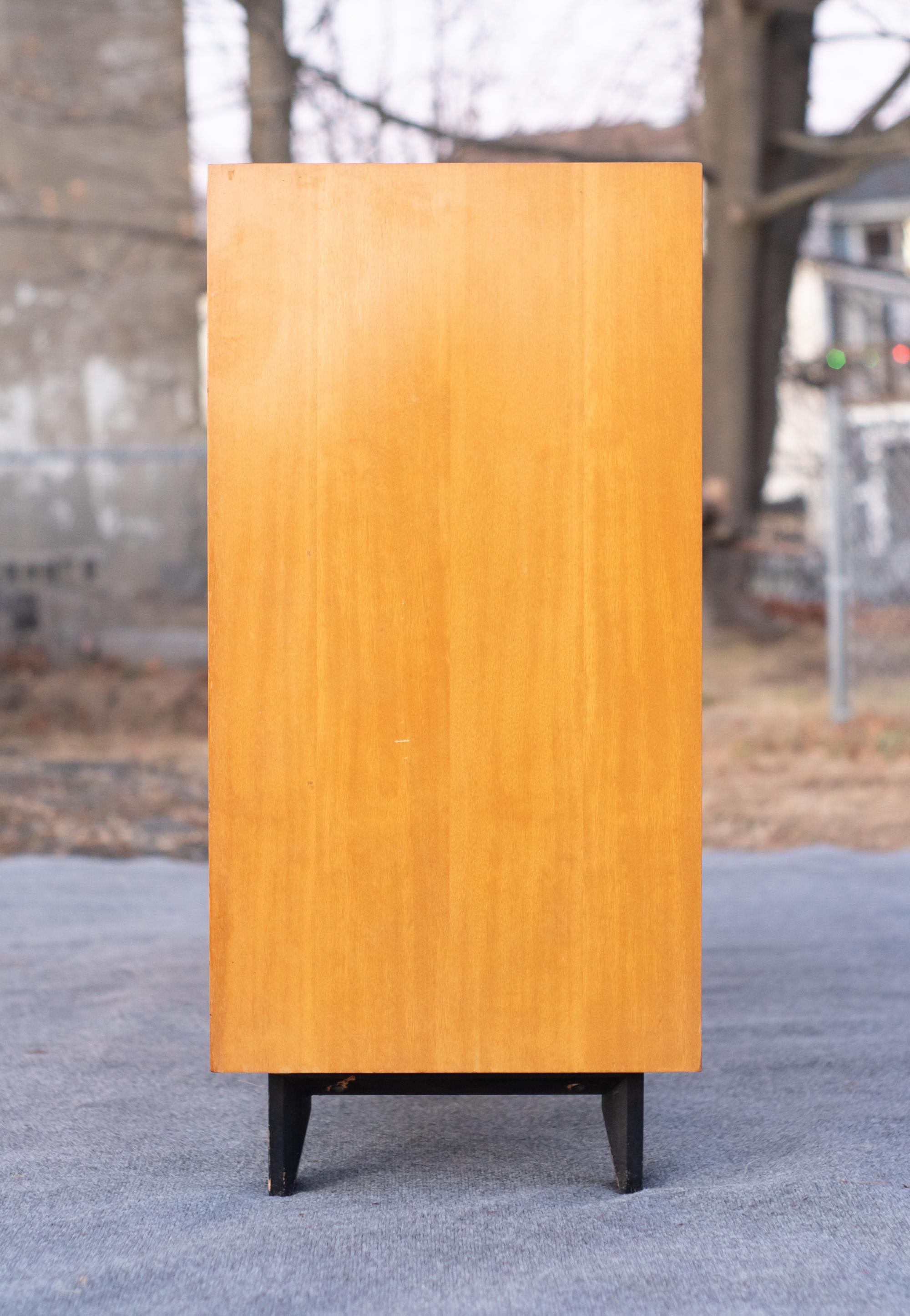 Legno Coppia di cassettiere a 5 cassetti George Nelson per Herman Miller Serie Primavera Basic in vendita