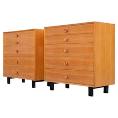 Pair of George Nelson for Herman Miller 5-Drawer Chests Primavera Basic Series
