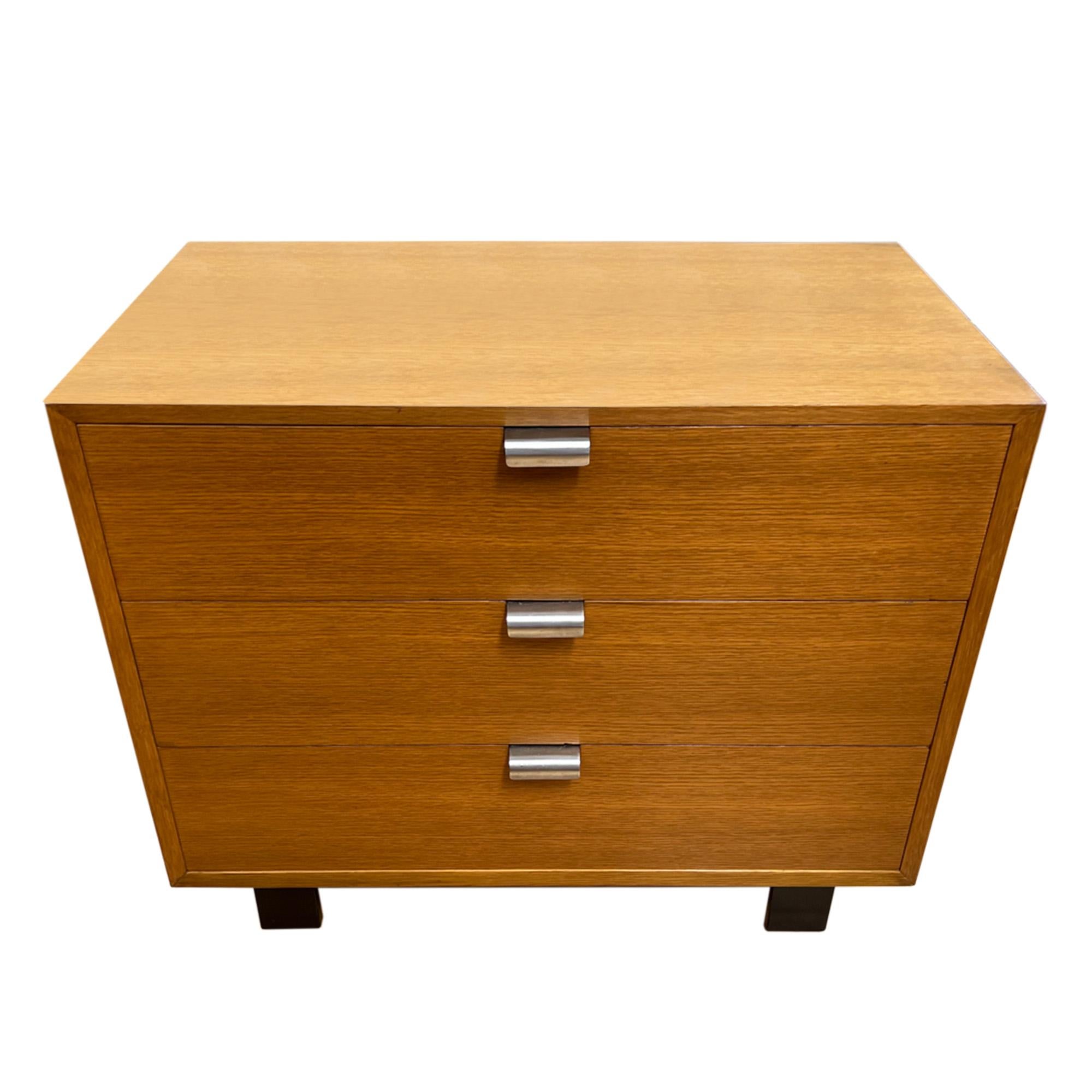 Made in the United States in middle of the 20th century, this pair of chests are a design classic by George Nelson for Herman Miller. 

One has three drawers and the other four - please take a look at all our pictures for a closer look. 

Classic