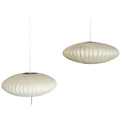 Paire de lampes à bulles George Nelson pour Howard Miller