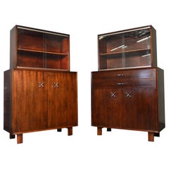 Pair Of George Nelson Primavera Cabinets In Walnut