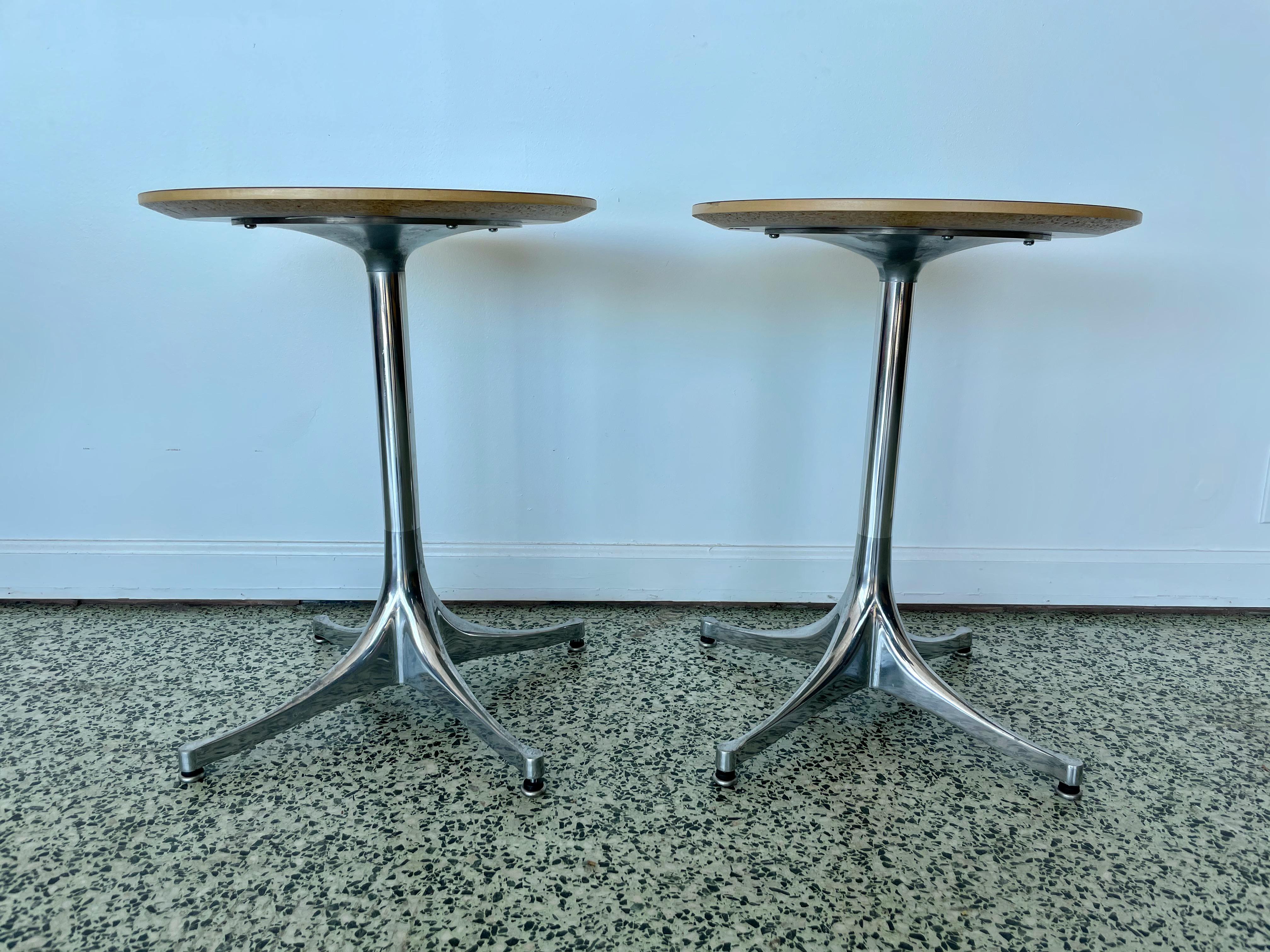 Pair of George Nelson Swag Leg Tables 1