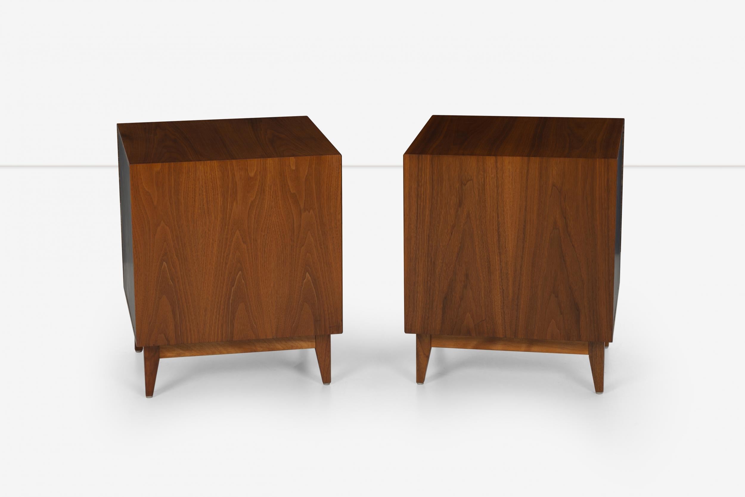 Mid-Century Modern Pair of George Nelson Thin-Edge Nightstands for Herman Miller