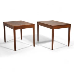 Pair of George Nelson Walnut Side Tables by Herman Miller