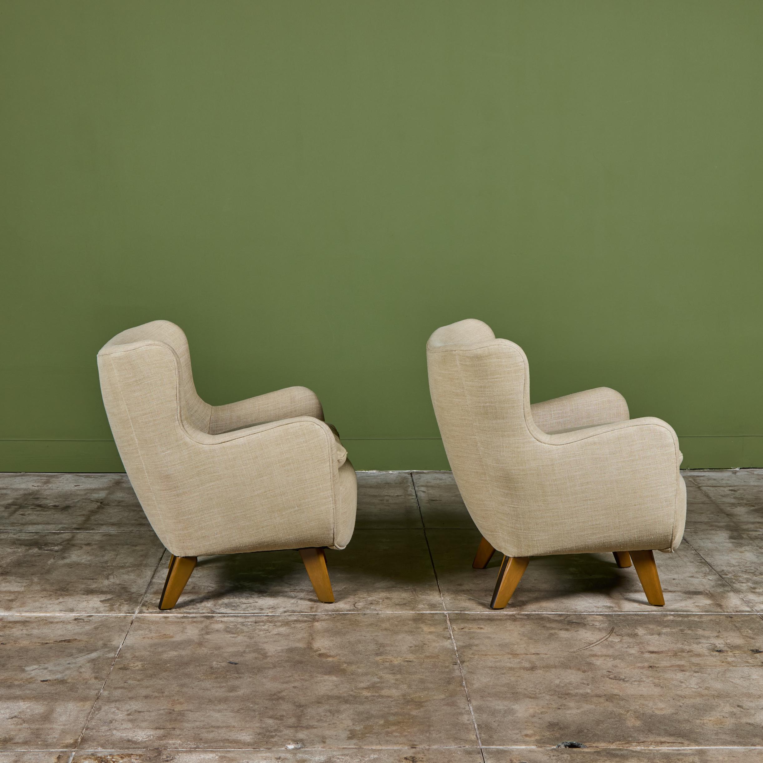 Coppia di sedie da salotto Wingback di George Nelson per Herman Miller in vendita 1