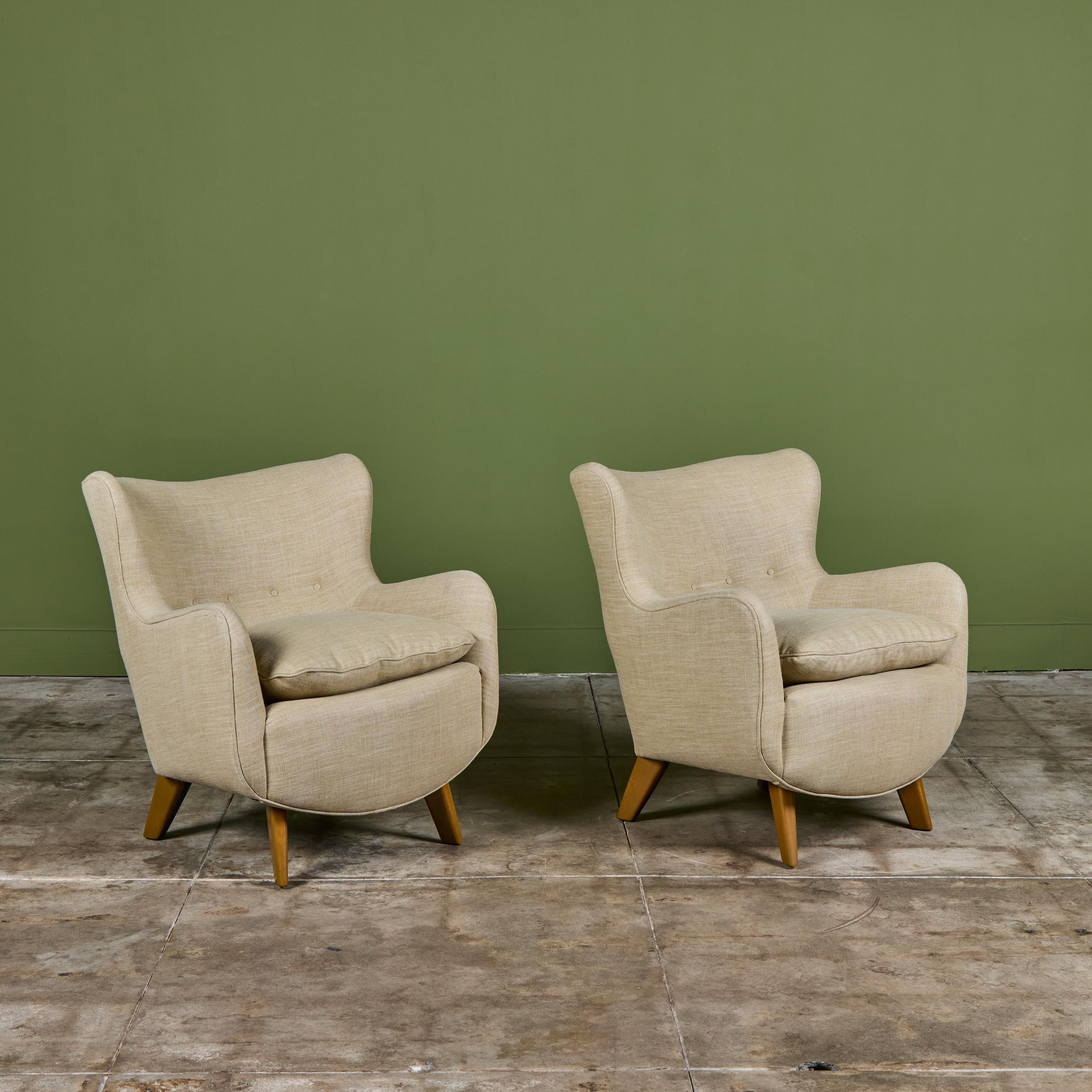 Coppia di sedie da salotto Wingback di George Nelson per Herman Miller in vendita 2
