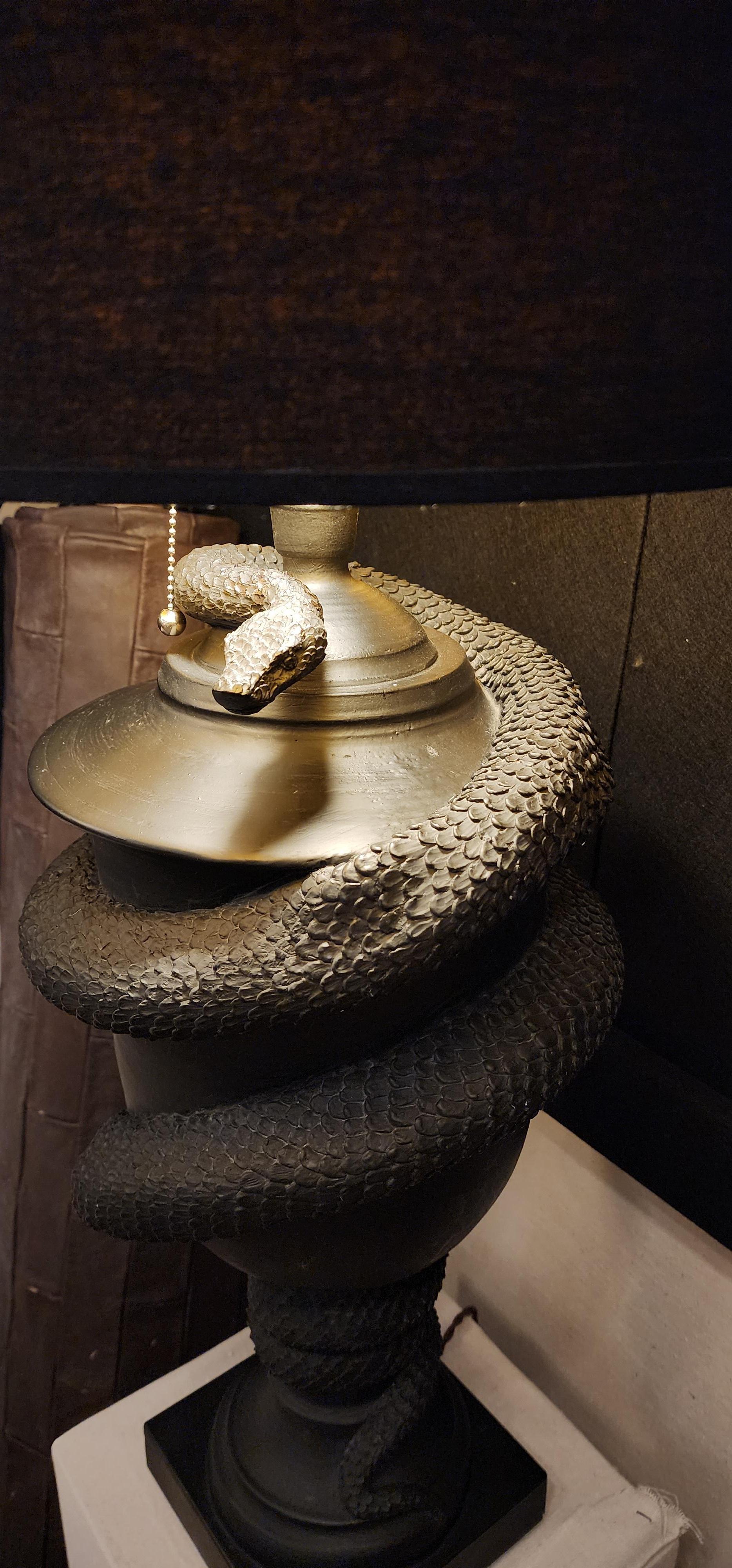 Pareja de lámparas serpiente George Sellers en Excelente estado para la venta en Hudson, NY