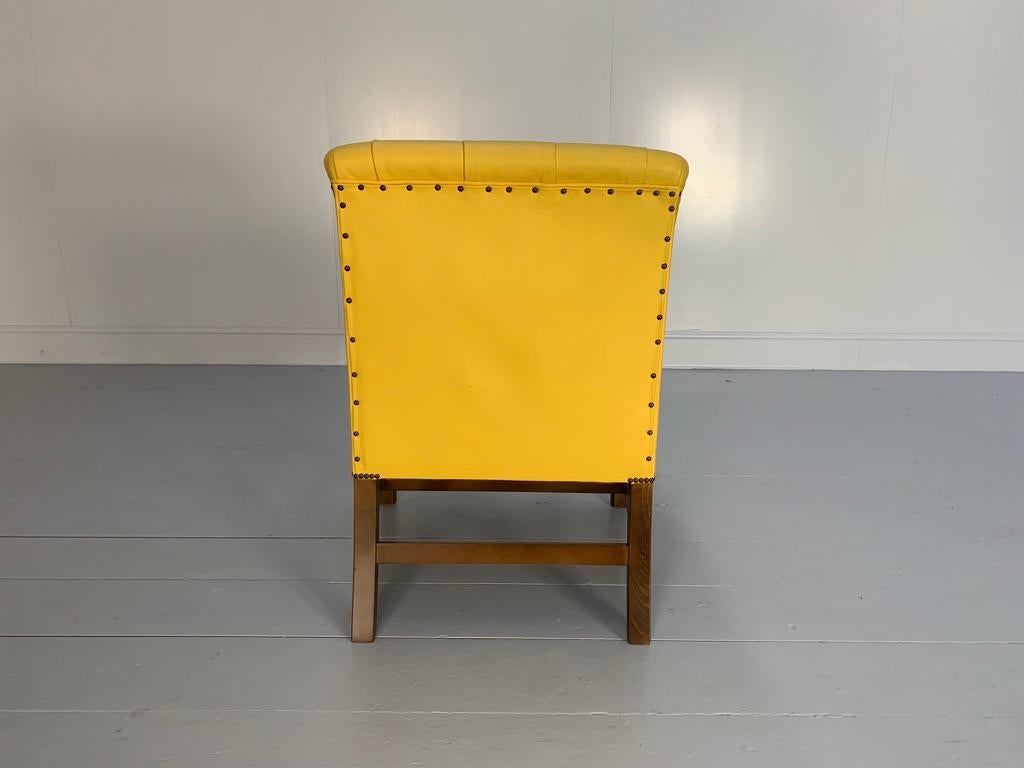 Paire de fauteuils géorgiens George Smith - en cuir jaune en vente 6