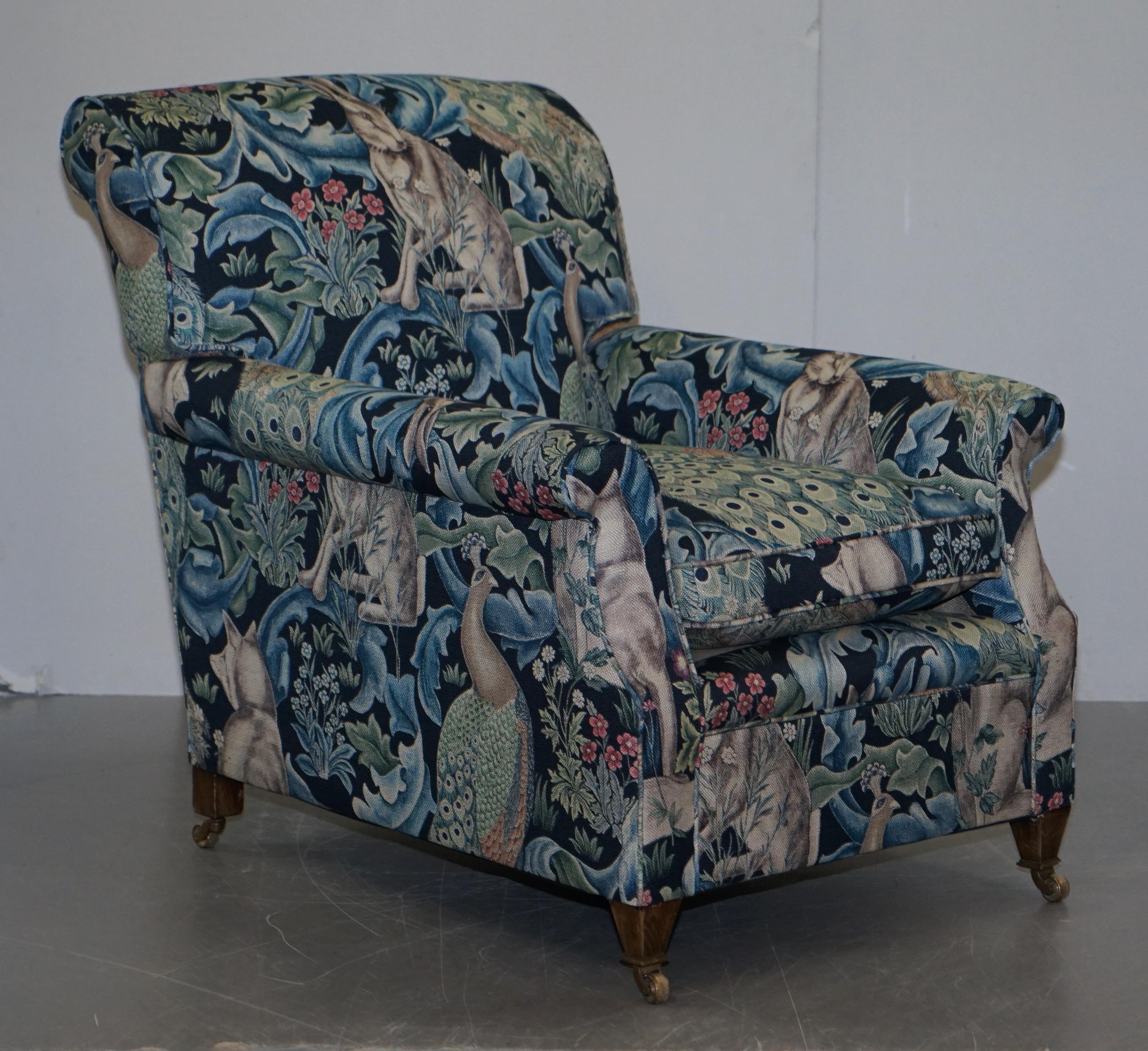 We are delighted to offer for sale this pair of exquisite fully restored George Smith Signature Armchairs with all new William Morris Forest Linen upholstery

If you are looking at this listing the chances are you know all about George Smith