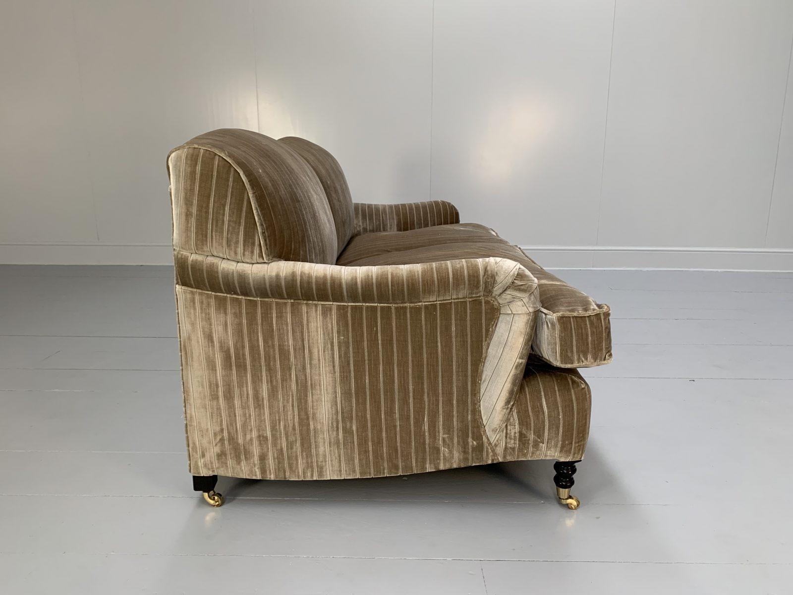 Pair of Smith “Signature” Sofas Small 2.5Seat In Gold