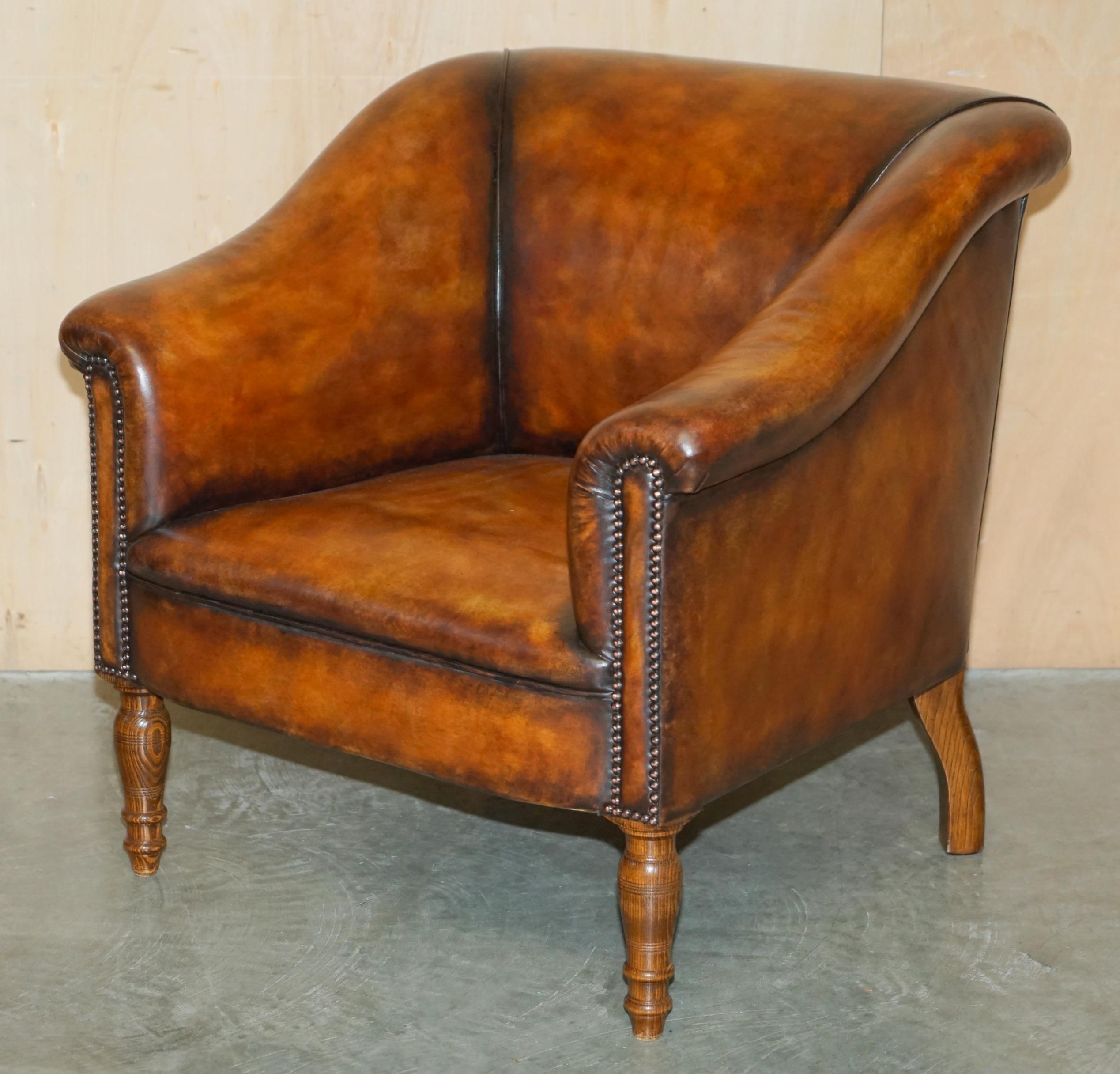 Royal House Antiques

Royal House Antiques is delighted to offer for sale this stunning pair of George Smith cigar brown Somerville occasional Library armchairs with which have been fully restored and hand dyed this unique Cigar brown RRP