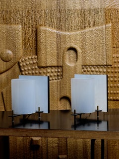 Pareja de lámparas de mesa Georges Frydman para EFA