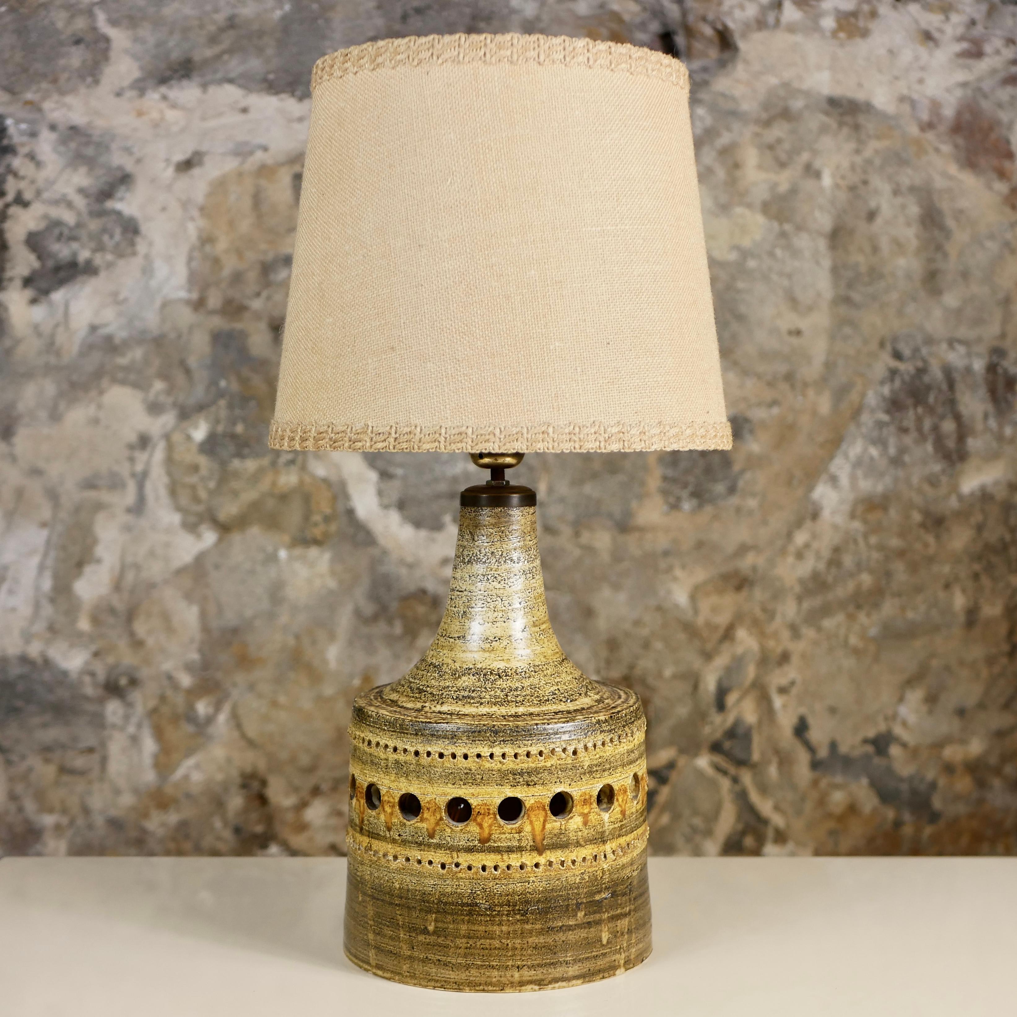 Pair of Georges Pelletier ceramic lamps, made in France, 1960s 4