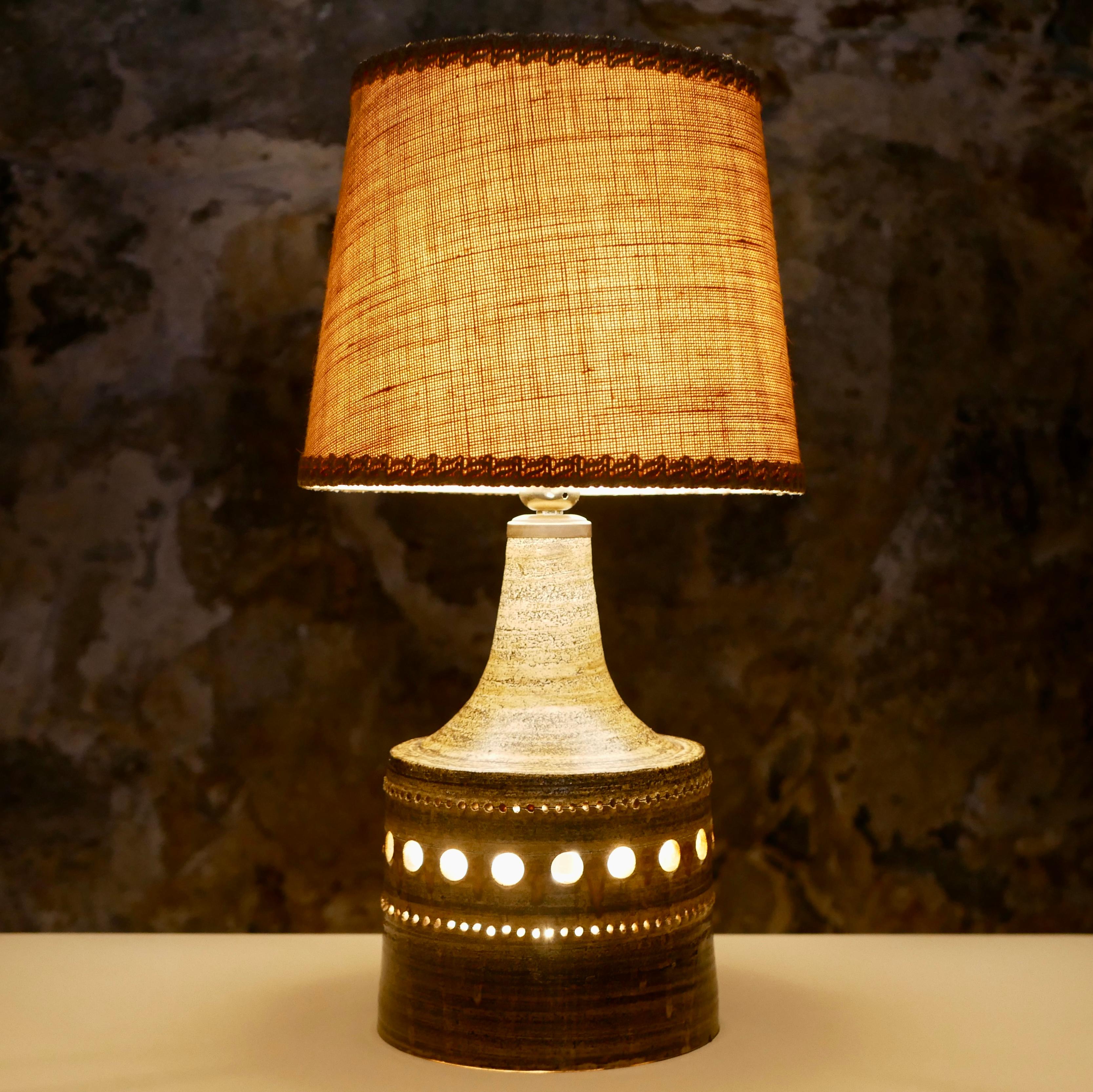 Pair of Georges Pelletier ceramic lamps, made in France, 1960s 5