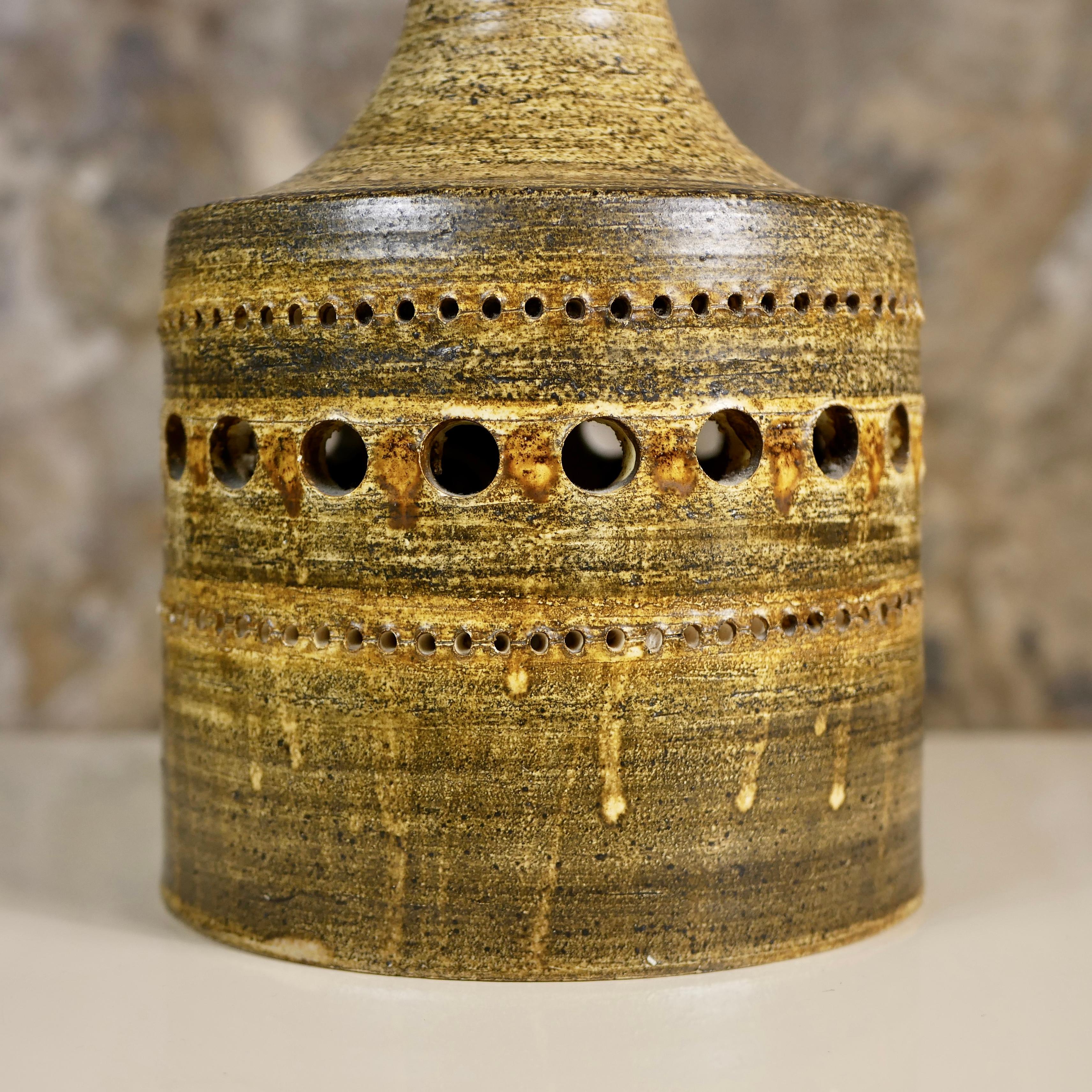 Pair of Georges Pelletier ceramic lamps, made in France, 1960s 7