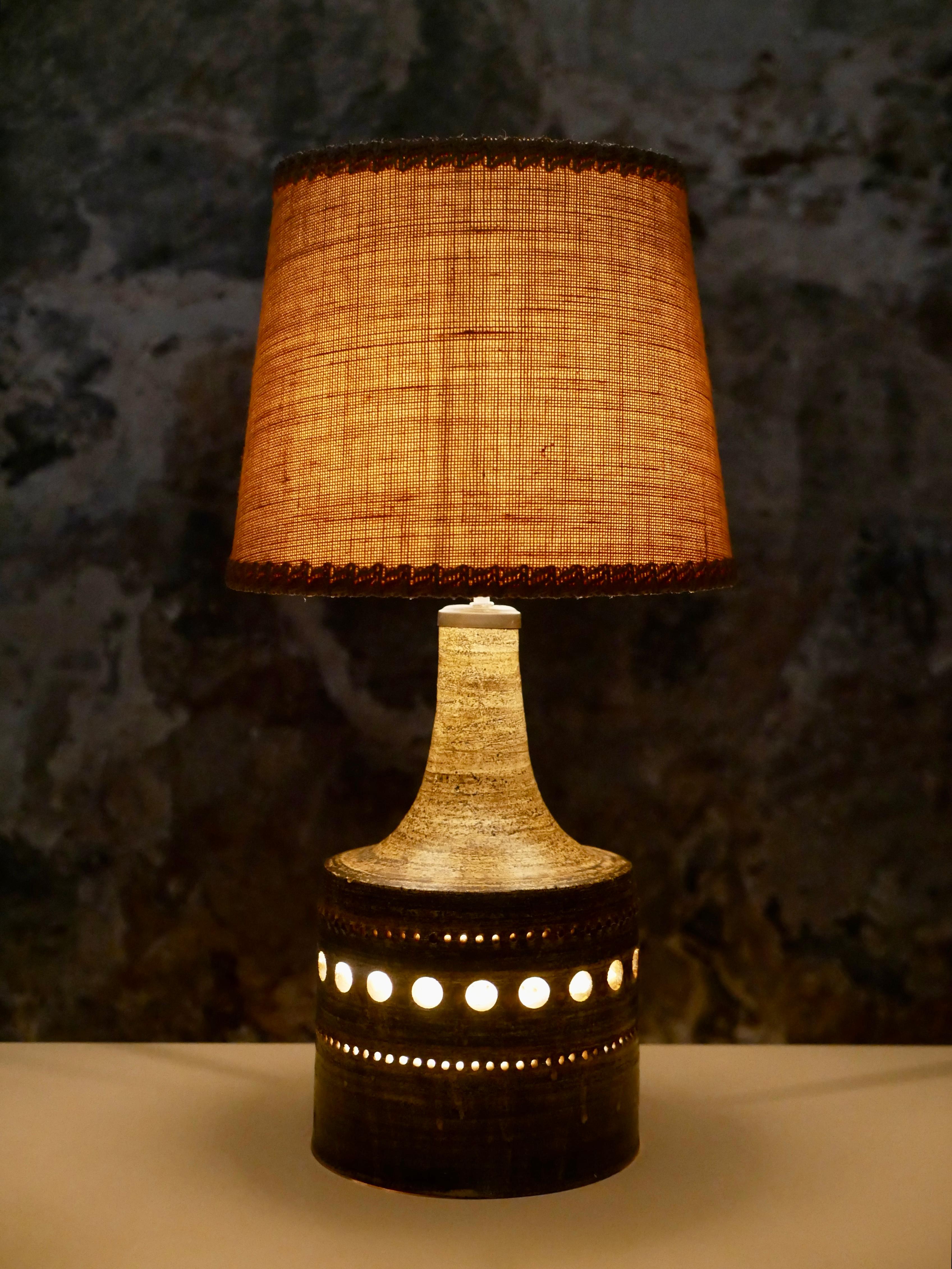 Pair of Georges Pelletier ceramic lamps, made in France, 1960s 12