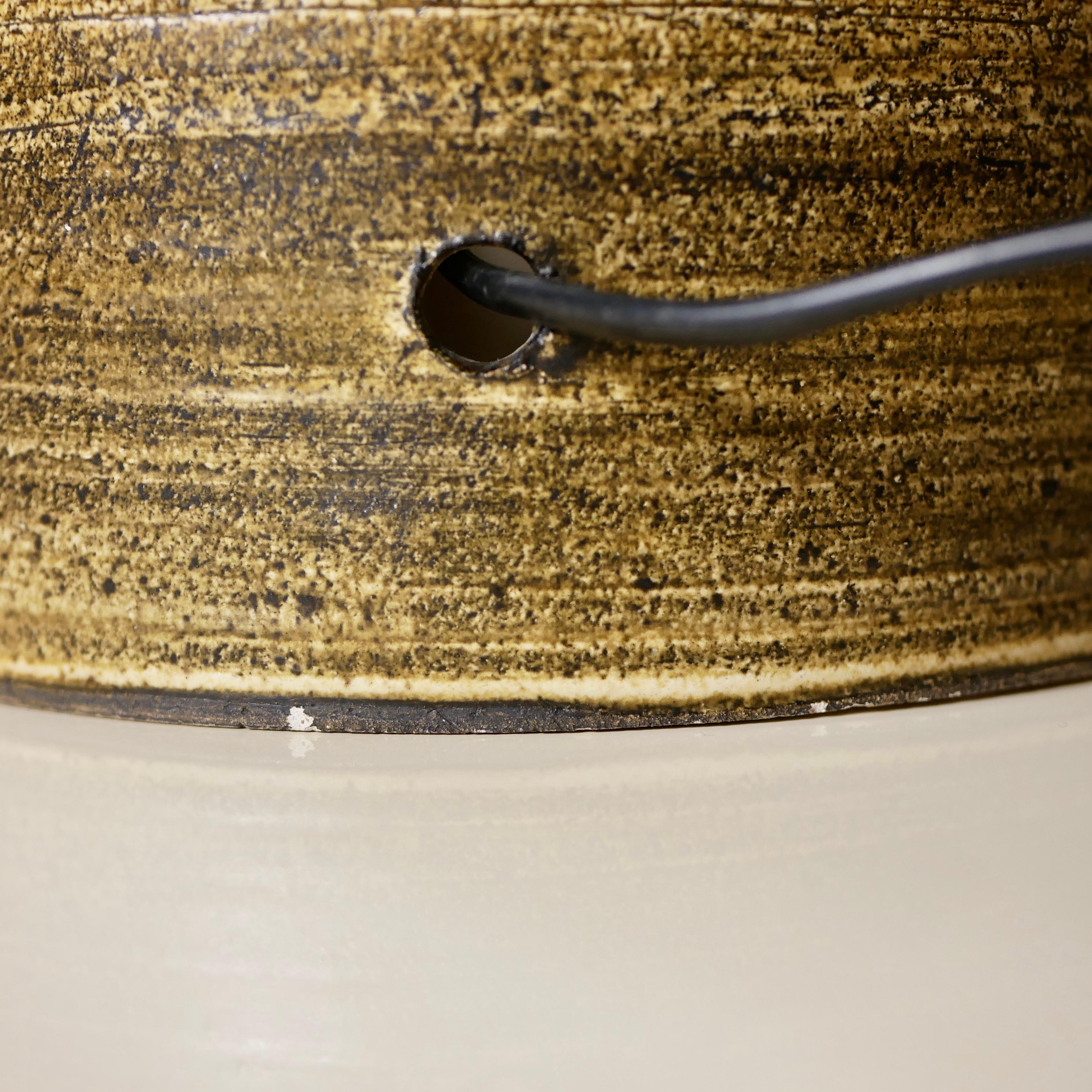 Pair of Georges Pelletier ceramic lamps, made in France, 1960s 2