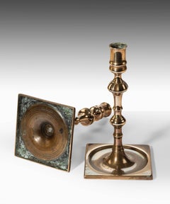 Pair of Georgian Brass Candlesticks