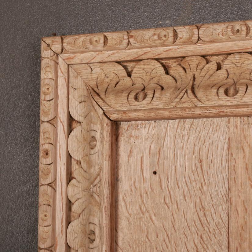 English Pair of Georgian Carved Oak Panels