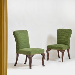 Pair of Georgian mahogany side chairs