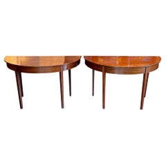 Pair of Georgian Demi Lunes