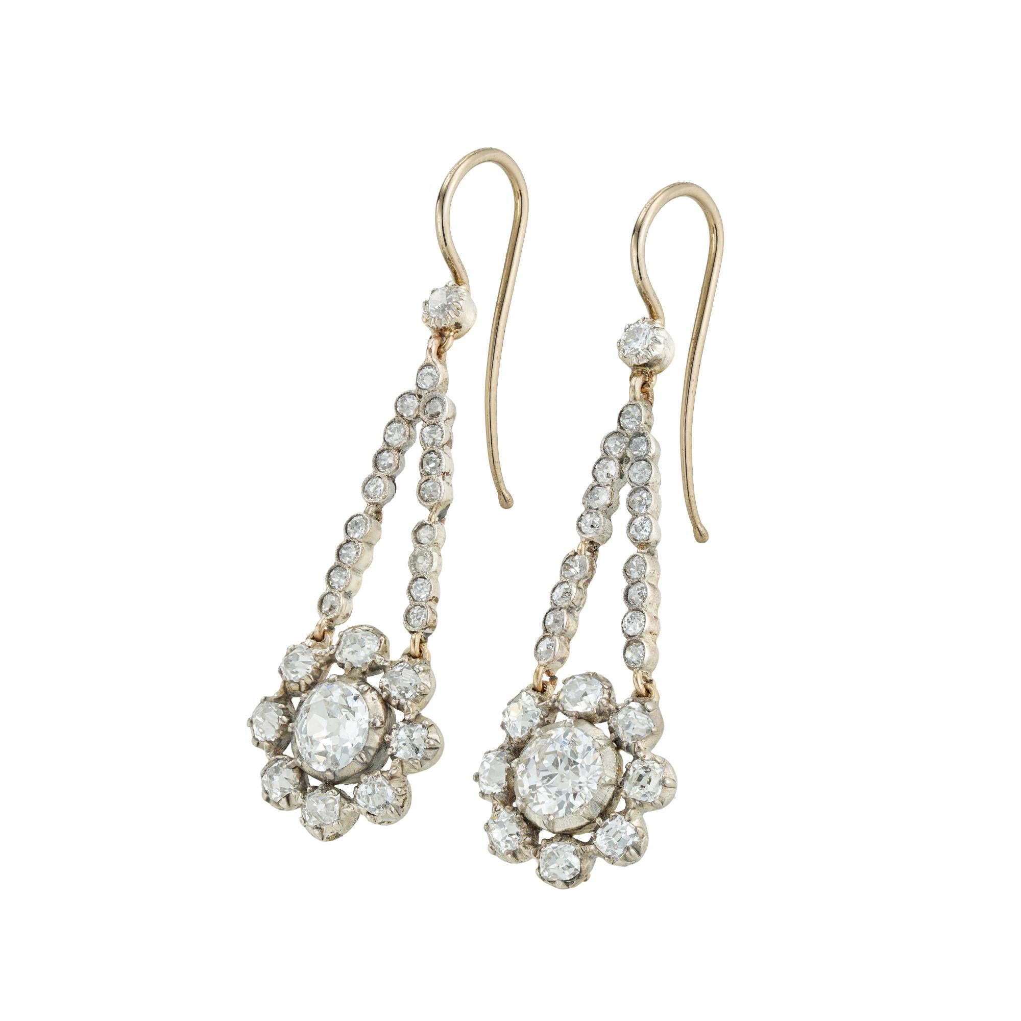 georgian diamond earrings