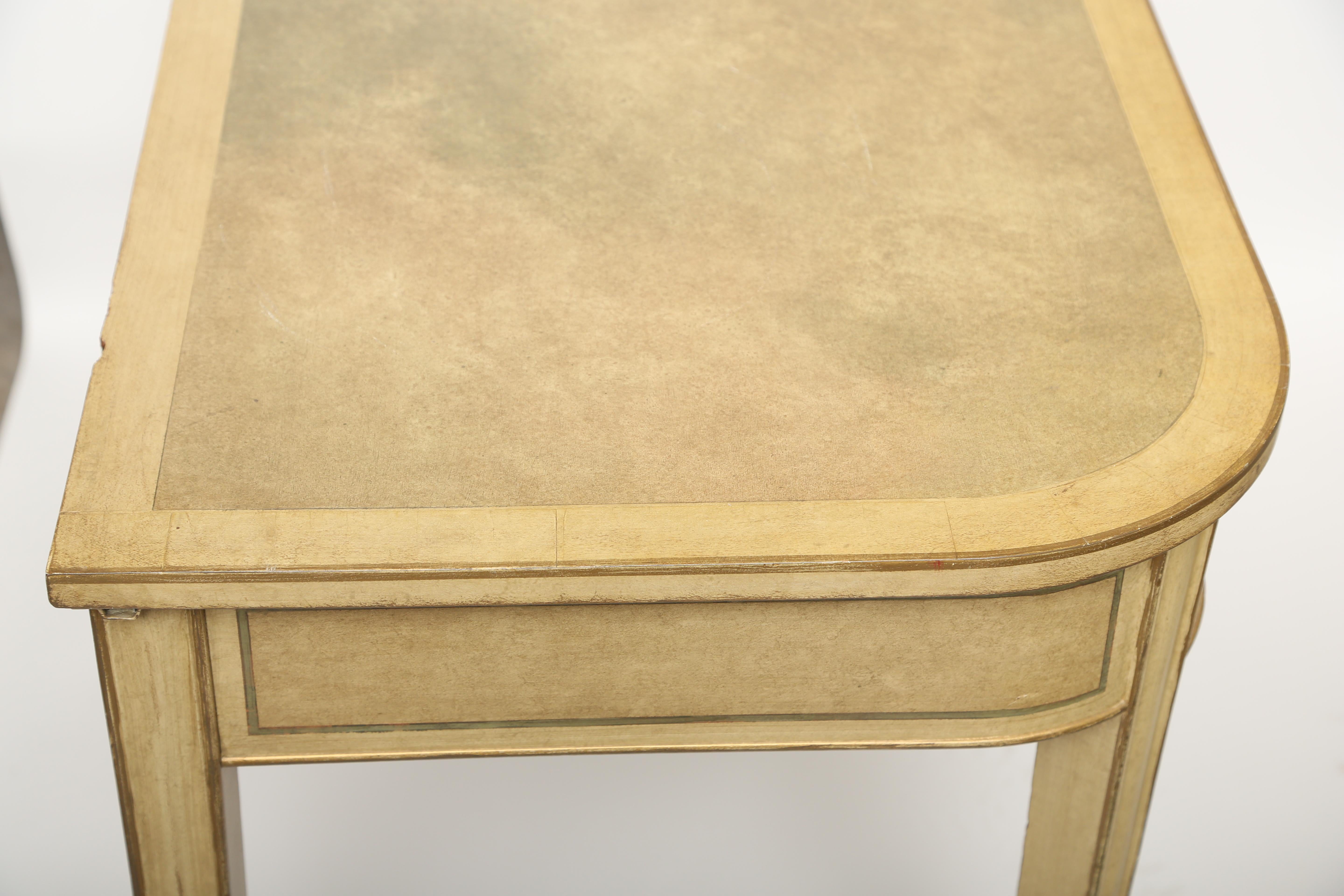  Console Tables Faux Painted to Resemble Parchment-A Pair 6