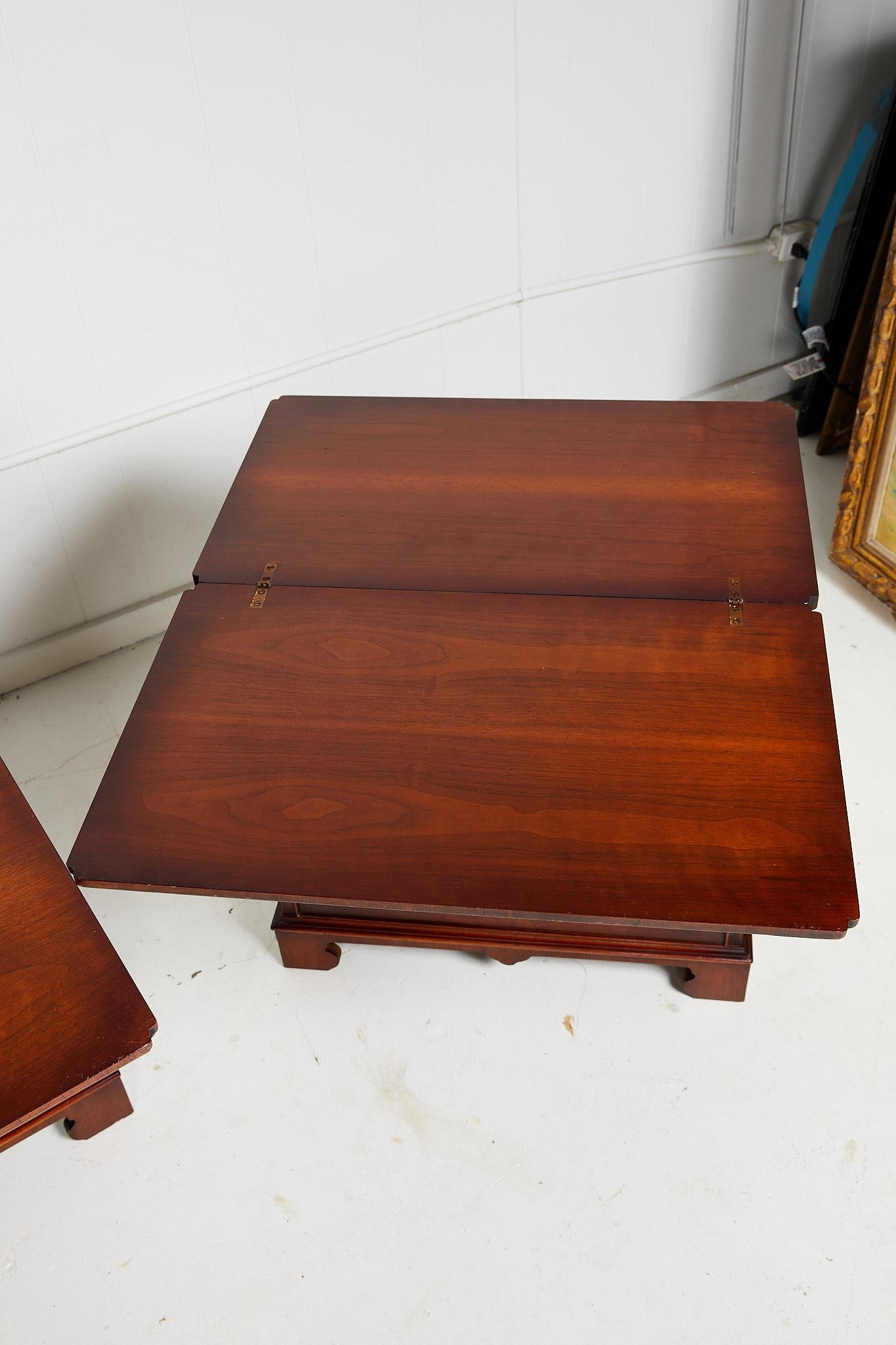 Pair of Georgian Fold Over Top Bachelor Chests 8