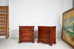 Pair of Georgian Fold Over Top Bachelor Chests