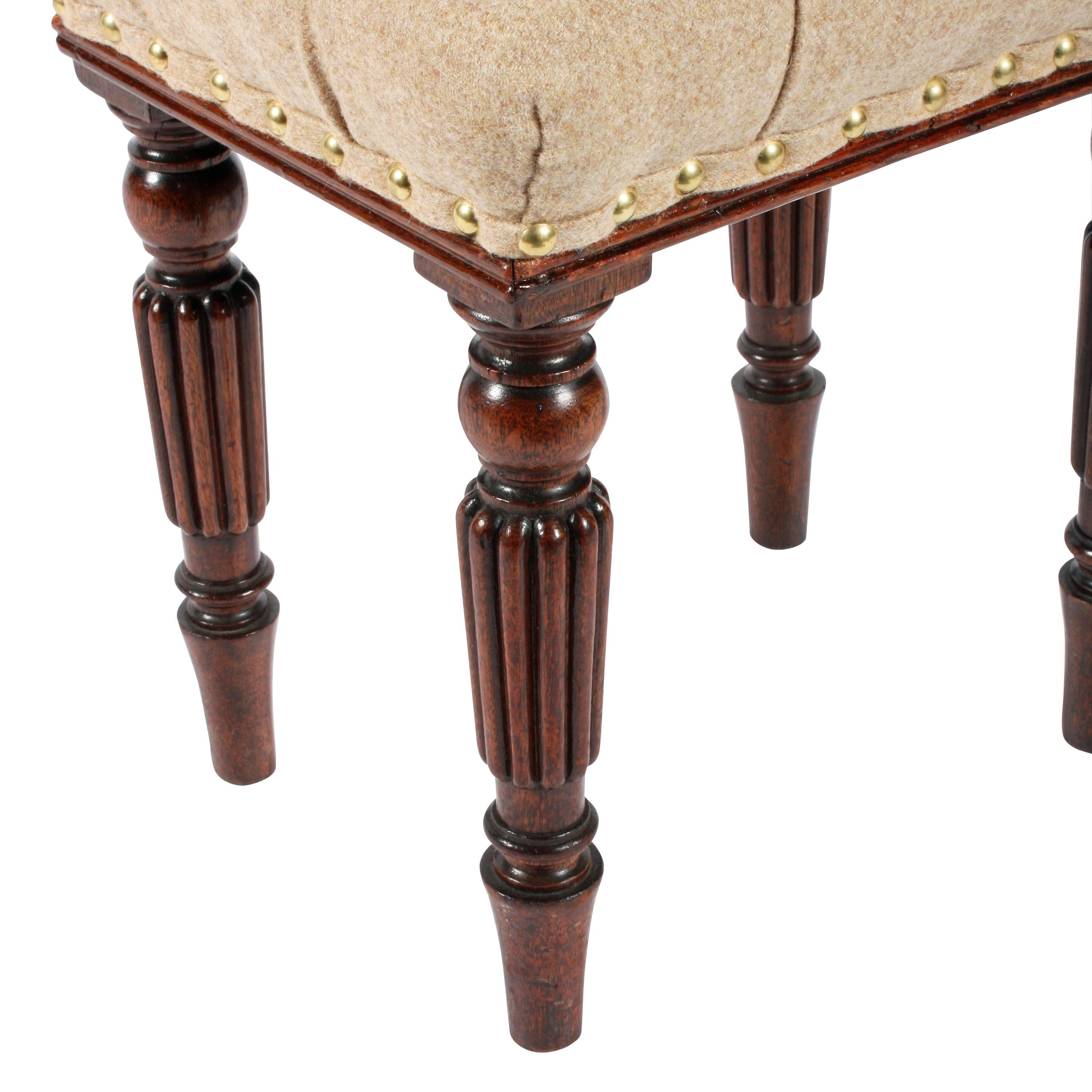 Early 19th Century Pair of Georgian 'Gillows' Design Stools