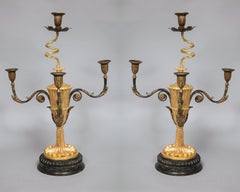 Pair of Georgian Giltwood Candelabra
