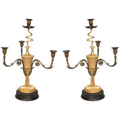 Pair of Georgian Giltwood Candelabra