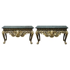 Pair of Georgian Giltwood Consoles, Manner of William Kent