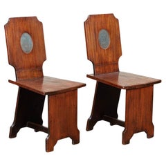 Pair of Georgian Hall Chairs