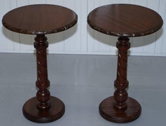 Paar georgianische Beistelltische aus Mahagoni im irischen Stil, Wein Beistelltische