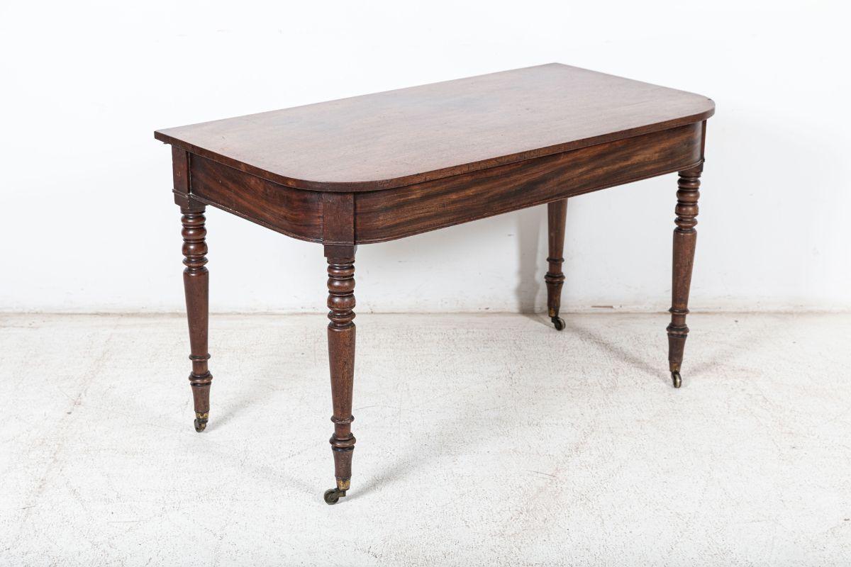 Pair of Georgian Mahogany D End Tables For Sale 9