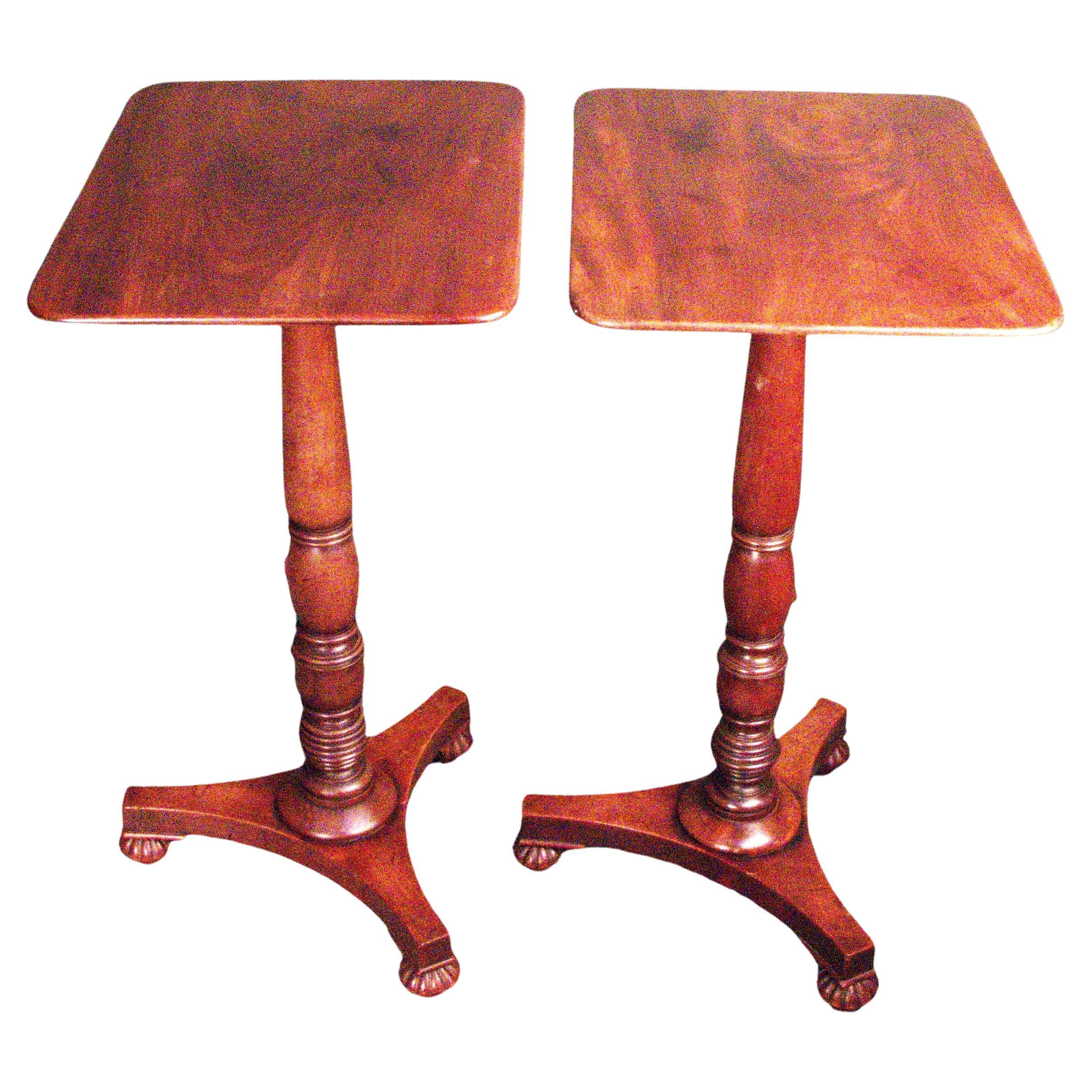 Pair of Georgian Mahogany tables For Sale