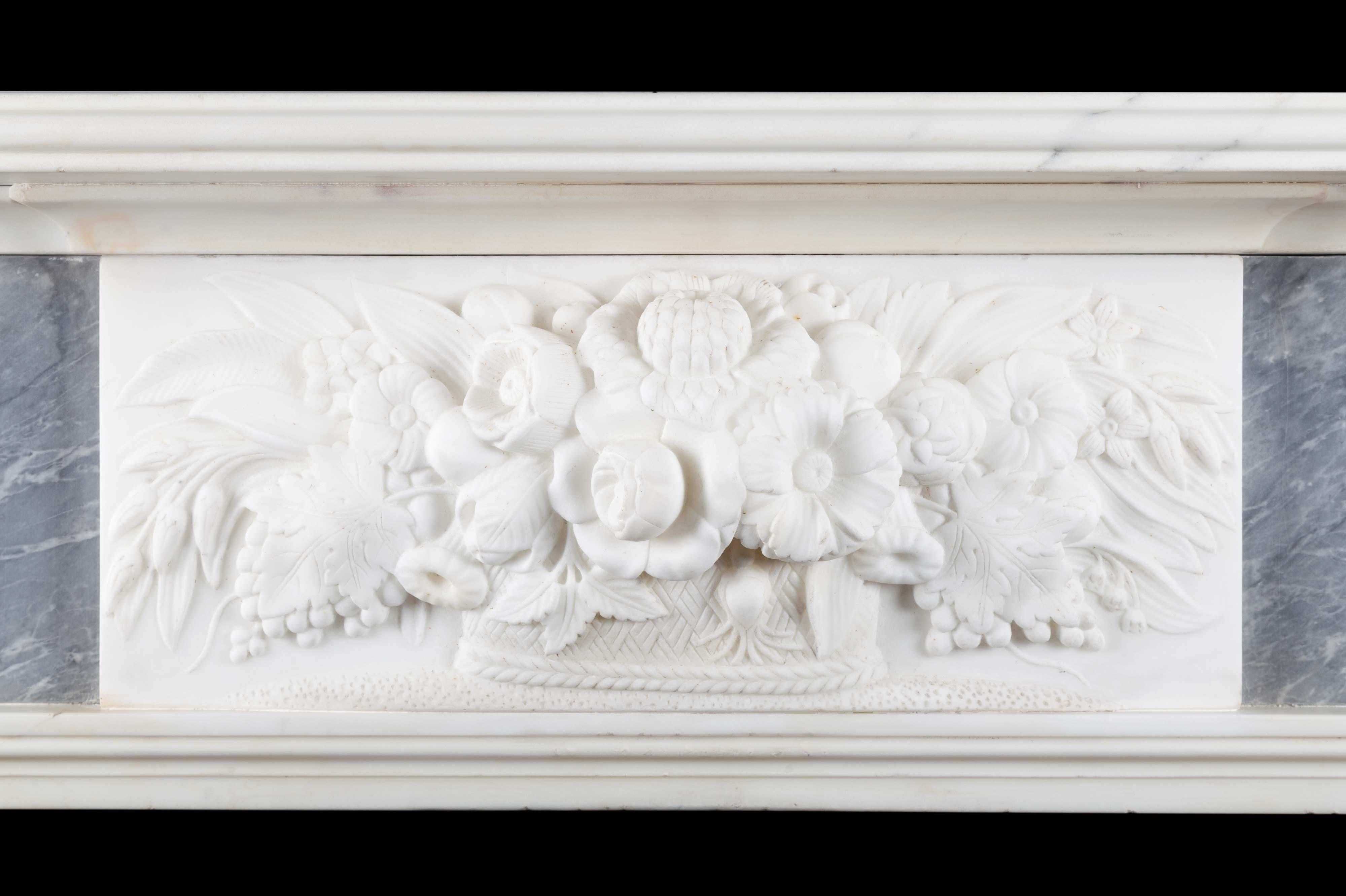 Irish Pair of Georgian Marble Fireplaces For Sale