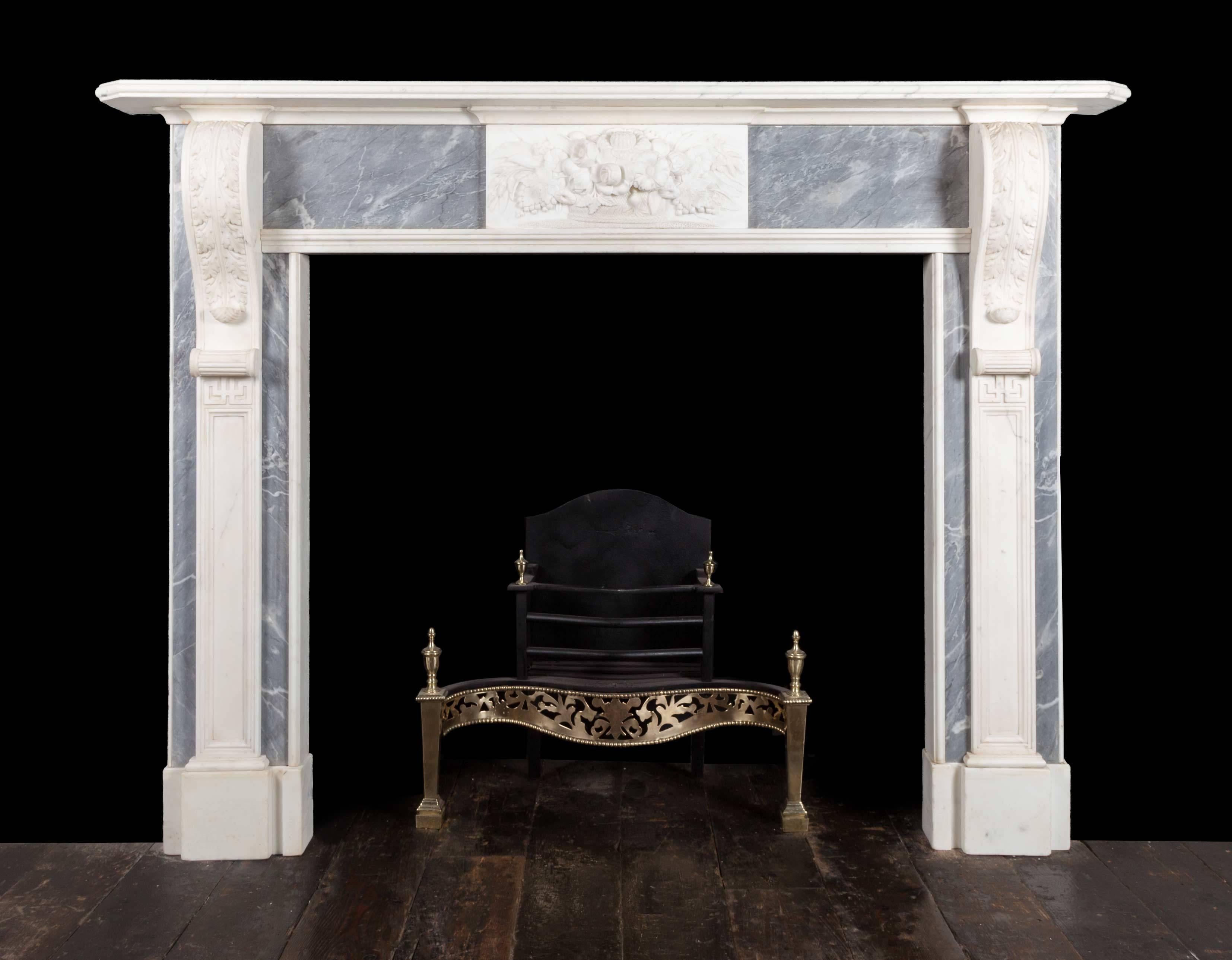 19th Century Pair of Georgian Marble Fireplaces For Sale