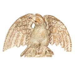 Paire d'aigles peints géorgiens