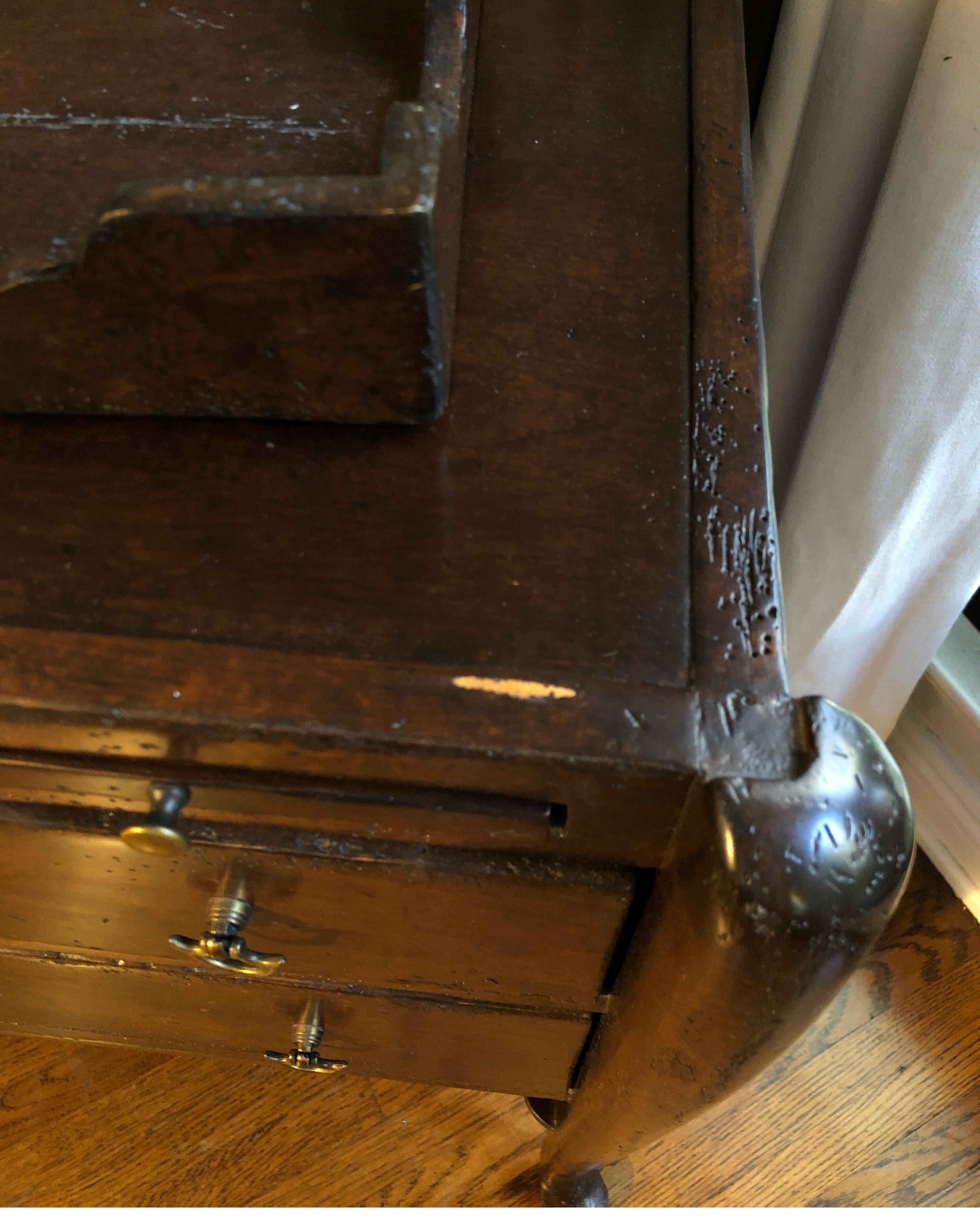 Pair of Georgian Period Walnut Tray Top Commodes/Bedside Tables 9