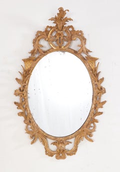 Pair of Georgian Rococo Gilt Mirrors