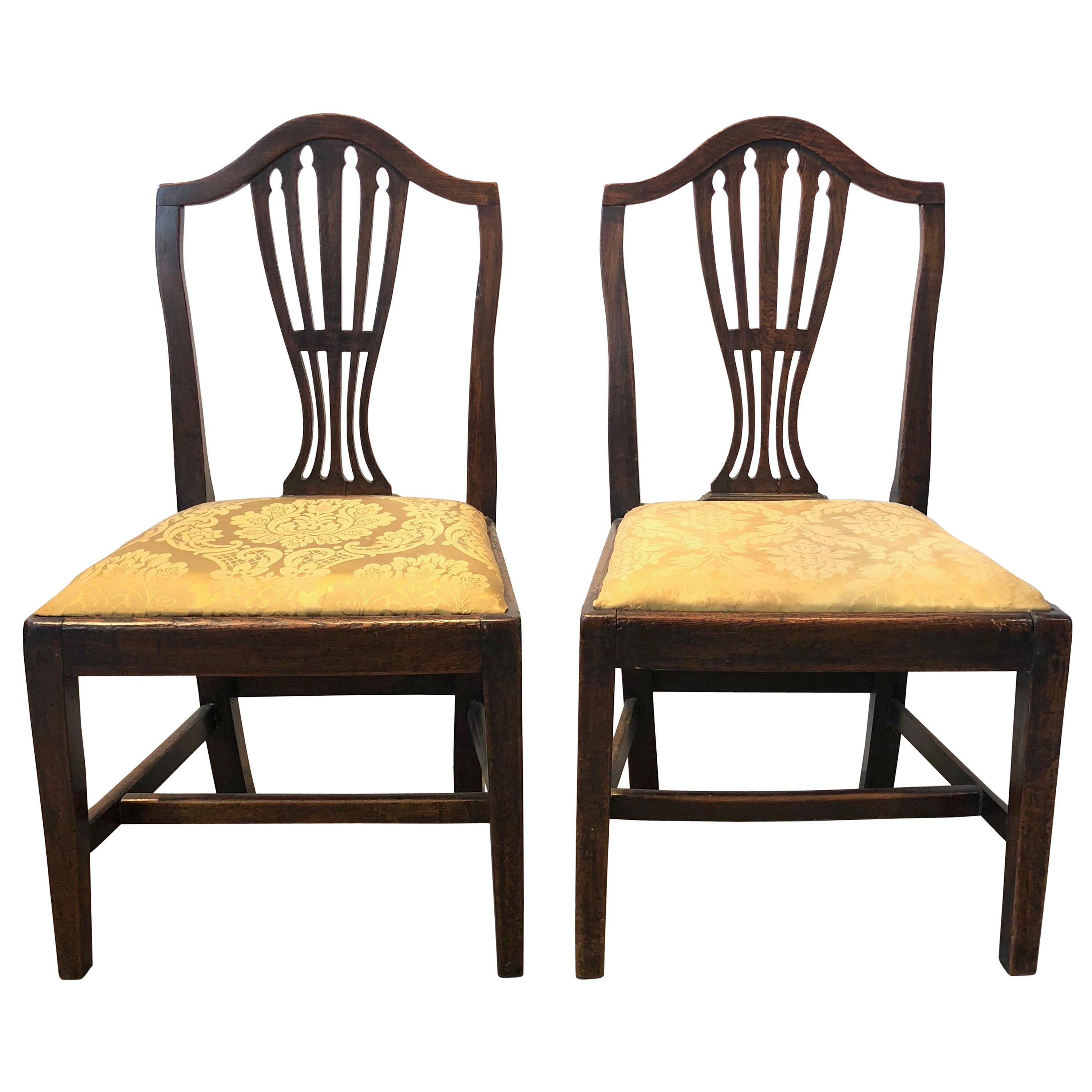 Pair of Georgian Side Chairs For Sale