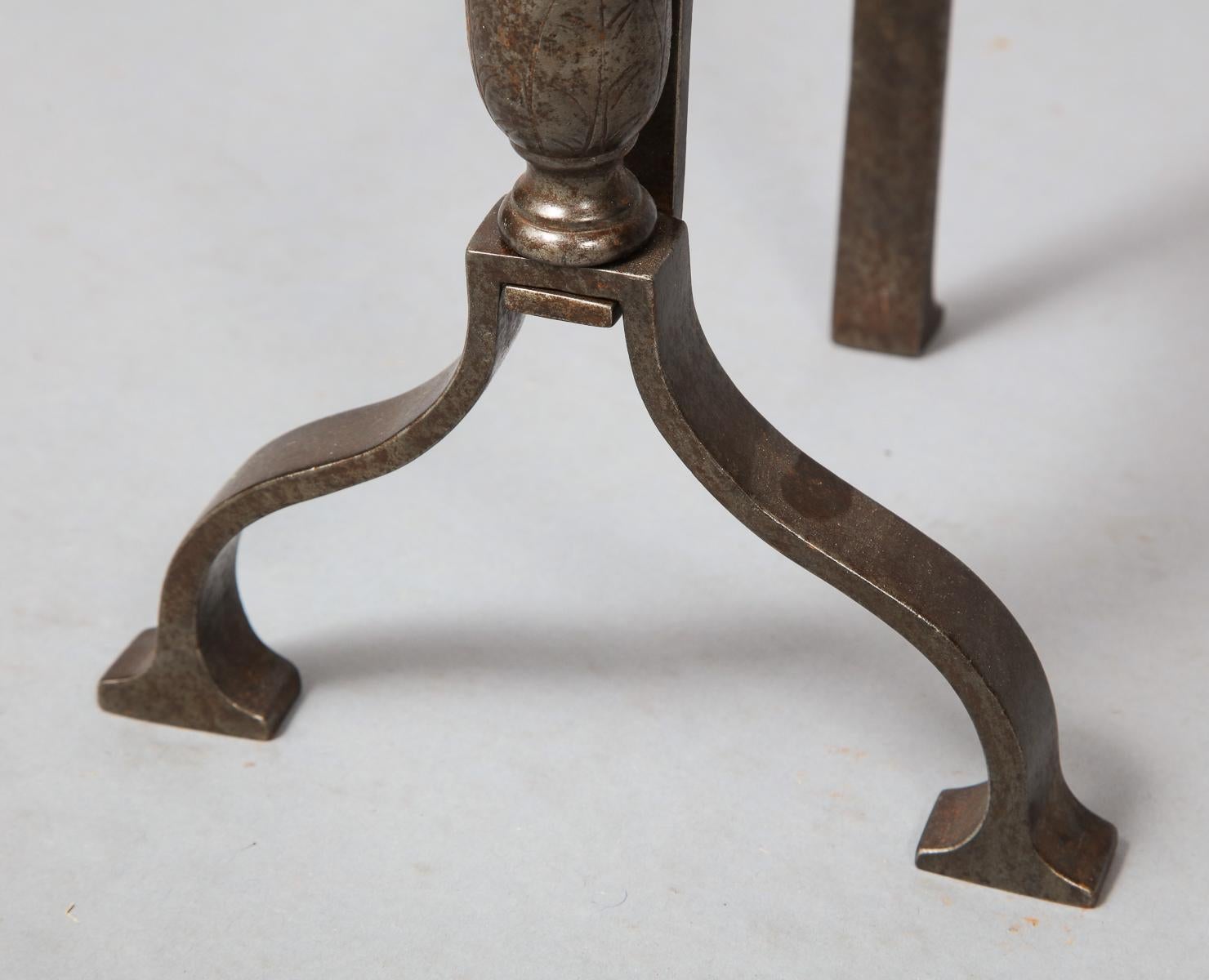 English Pair of Georgian Steel Tool Rests For Sale
